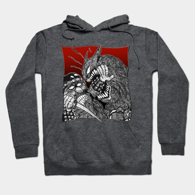 Dwarven Fury! Hoodie by Christopher's Doodles